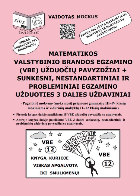 Matematikos Valstybinio Brandos Egzamino (VBE) Užduočių Pavyzdžiai ...