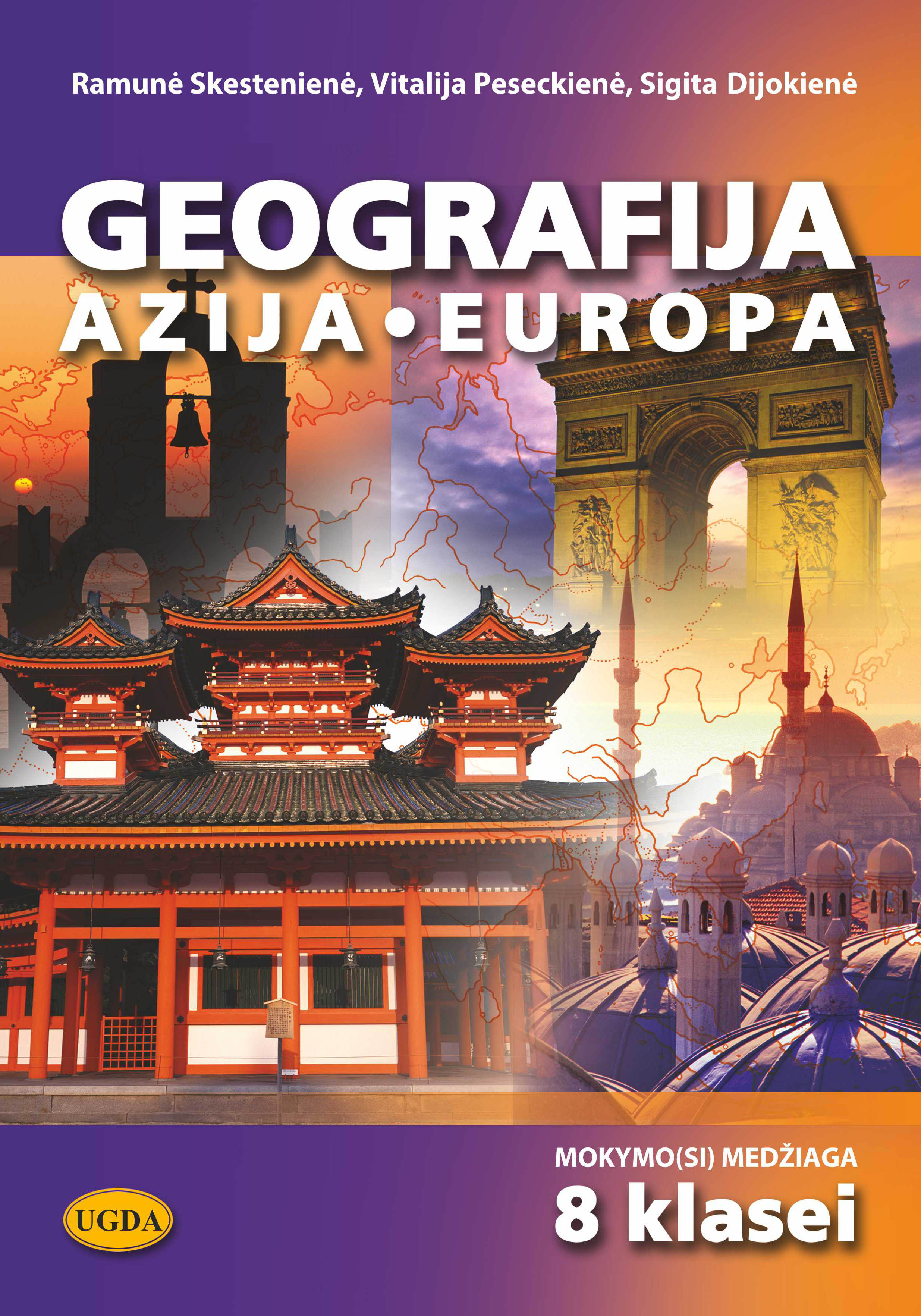 Geografija : Azija, Europa 8 Klasei: Užduotys, Testai, žemėlapiai ...